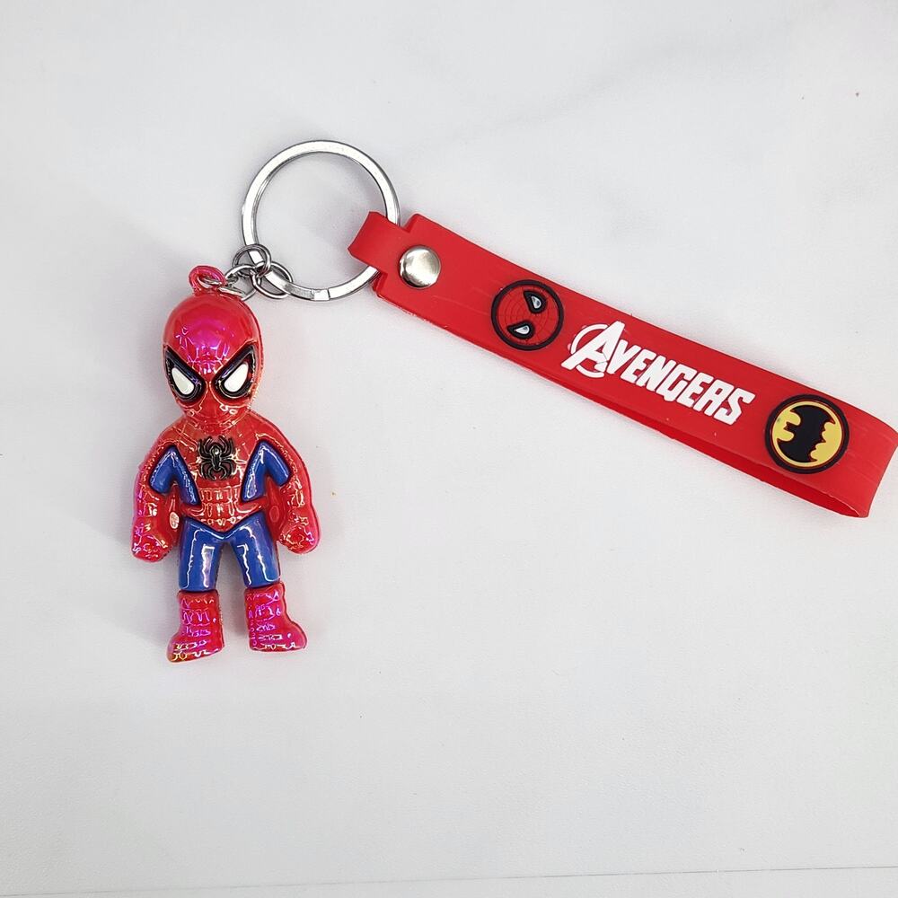 NEW Marvel Avengers Iridescent Spider-Man Superhero Figure Keychain & Strap